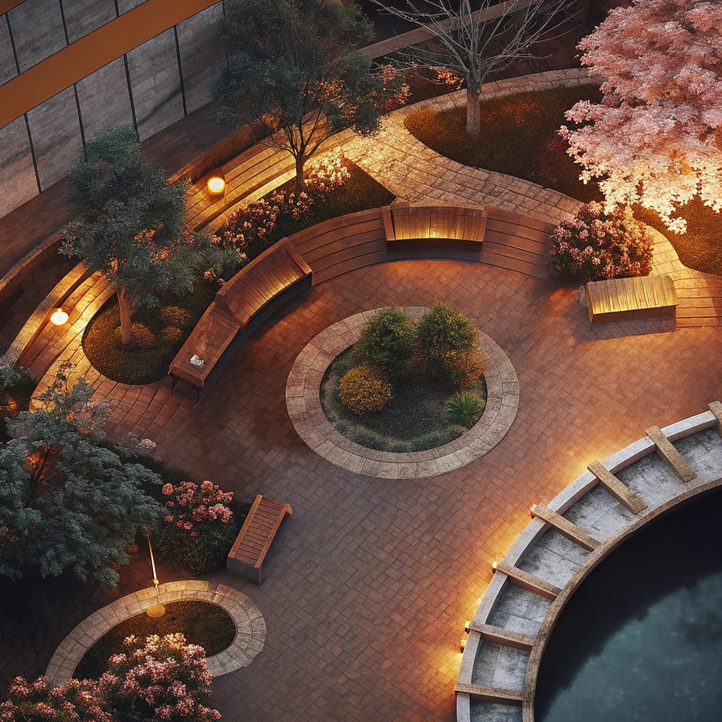 Beautiful garden design project showcasing professional landscaping